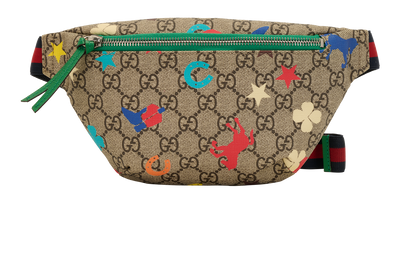 GG Ranch Belt Bag, &pound;280, Handbags, Beige, Canvas, Front view